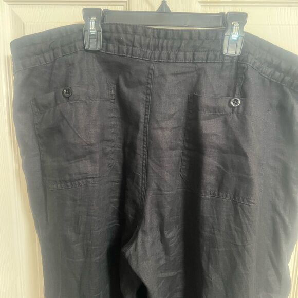 Lauren Ralph Lauren Black 100% Linen, Capsule, Minimalist, Neutral - Picture 6 of 7